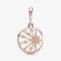 PANDORA ME 14ct Rose Gold Plated Cubic Zirconia Rays Of Life Medallion Charm 789676C01