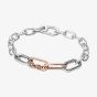 PANDORA ME 14ct Rose Gold Plated Styling Love Link Connector 789686C00