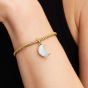 PANDORA 14ct Gold Plated Sparkling Cresent Moon Dangle Charm 764275C01
