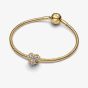 PANDORA 14ct Gold Plated Sparkling Heart Charm 764240C01