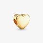 PANDORA 14ct Gold Plated Heart Charm 762015C00