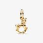PANDORA 14ct Gold Plated Rocking Unicorn Dangle Charm 762978C01