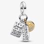 PANDORA Two Colour Friendship Triple Dangle Charm 763436C01