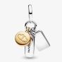 PANDORA Two Colour Friendship Triple Dangle Charm 763436C01