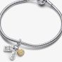 PANDORA Two Colour Friendship Triple Dangle Charm 763436C01