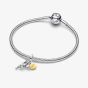 PANDORA Two Colour Cupid Dangle Charm 763663C00