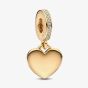 PANDORA 14ct Gold Plated Heart Tag Dangle Charm 768761C01