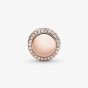 PANDORA 14ct Rose Gold Plated Sparkling Button Charm 788747C01