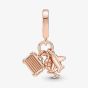PANDORA 14ct Rose Gold Plated Travel Triple Dangle Charm 789435C01