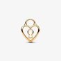 PANDORA 14ct Gold Plated Openwork Heart Padlock Charm 764358C00