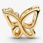 PANDORA 14ct Gold Plated Butterfly Openwork Charm 764369C01