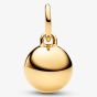 PANDORA 14ct Gold Plated Mom Ball Clasp Charm 764457C01