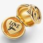 PANDORA 14ct Gold Plated Mom Ball Clasp Charm 764457C01