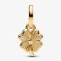 PANDORA ME 14ct Gold Plated White Lucky Clover Dangle Charm 764564C01