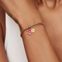 PANDORA 14ct Gold Plated Disney Moana Flower Dangle Charm 763845C01