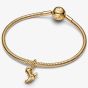PANDORA 14ct Gold Plated Disney Pixar Toy Story Woody Cowboy Boot Charm 764606C01