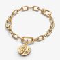 PANDORA 14ct Yellow Gold Plated Wheat Medallion Charm 764804C01