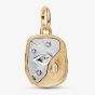 PANDORA 14ct Yellow Gold Plated Sterling Silver & Crystal Crying Eye Medallion Charm 764808C01