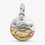 PANDORA 14ct Yellow Gold Plated Sterling Silver Crystal Cancer Zodiac Medallion Charm 764984C01