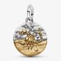 PANDORA 14ct Yellow Gold Plated Sterling Silver Crystal Scorpio Zodiac Medallion Charm 764985C01
