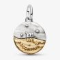 PANDORA 14ct Yellow Gold Plated Sterling Silver Crystal Scorpio Zodiac Medallion Charm 764985C01