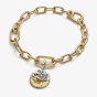 PANDORA 14ct Yellow Gold Plated Sterling Silver Crystal Scorpio Zodiac Medallion Charm 764985C01