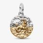 PANDORA 14ct Yellow Gold Plated Sterling Silver Crystal Capricorn Zodiac Medallion Charm 764987C01