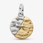 PANDORA 14ct Yellow Gold Plated Sterling Silver Crystal Pisces Zodiac Medallion Charm 764991C01
