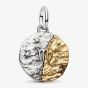 PANDORA 14ct Yellow Gold Plated Sterling Silver Crystal Virgo Zodiac Medallion Charm 764992C01