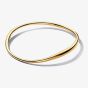 PANDORA 14ct Gold Plated Organically Shaped Bangle 563317C00