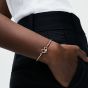 PANDORA Moments 14ct Rose Gold Plated Studded Chain Bracelet 582731C00