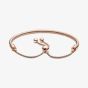 PANDORA Moments 14ct Rose Gold Plated Slider Bracelet 589652C01