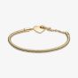 PANDORA 14ct Gold Plated Heart T-Bar Chain Bracelet 569285C00