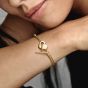PANDORA 14ct Gold Plated Heart T-Bar Chain Bracelet 569285C00