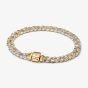 PANDORA Two Tone Pavé Cuban Chain Bracelet 564229C01