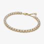 PANDORA 14ct Gold Plated Sparkling Bold Tennis Bracelet 563539C01