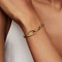 PANDORA 14ct Gold Plated Openable Oval Link Chain Bracelet 564678C00