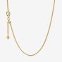 PANDORA 14ct Gold Plated Curb Chain 368638C00-60