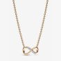 PANDORA 14ct Gold Plated Sparkling Infinity Necklace 368821C01-50