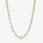 PANDORA 14ct Gold Plated Linked Hearts Collier Necklace 363334C00-45