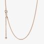PANDORA 14ct Rose Gold Plated Curb Chain 388283-60