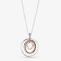PANDORA Two Tone Circles Cubic Zirconia Necklace 389483C01-60