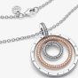 PANDORA Two Tone Circles Cubic Zirconia Necklace 389483C01-60