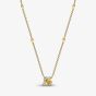PANDORA 14ct Gold Plated Honey Bee Necklace 364560C01-45