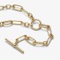 PANDORA 14ct Yellow Gold Plated Y Link Chain Necklace 364809C00-45