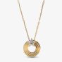 PANDORA 14ct Yellow Gold Plated Sparkling Shooting Star Pendant 365067C01-45