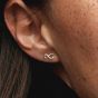 PANDORA 14ct Rose Gold Plated Sparkling Infinity Stud Earrings 288820C01