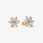 PANDORA 14ct Gold Plated Sparkling Herbarium Stud Earrings 262633C01