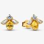 PANDORA 14ct Gold Plated Honey Bee Stud Earrings 264559C01