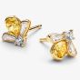 PANDORA 14ct Gold Plated Honey Bee Stud Earrings 264559C01
